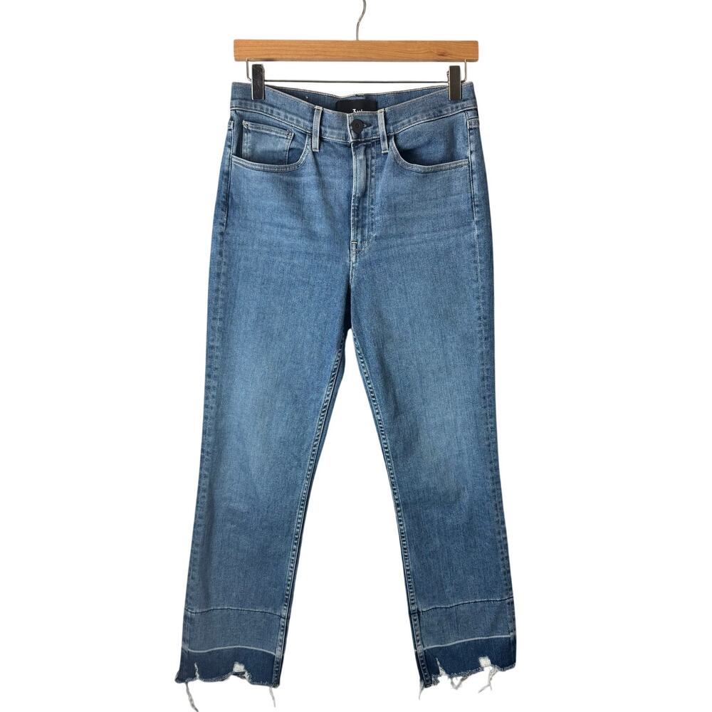 3x1 Jeans Women’s Size 28 Straight Leg Crop High Rise Boho Hippie Casual Stretch